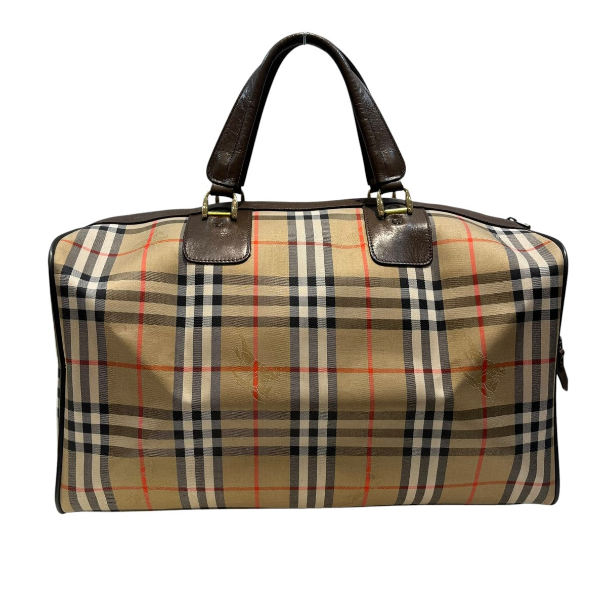 BURBERRY チェックボストンバッグ 古着・中古-3枚目のアイテム画像