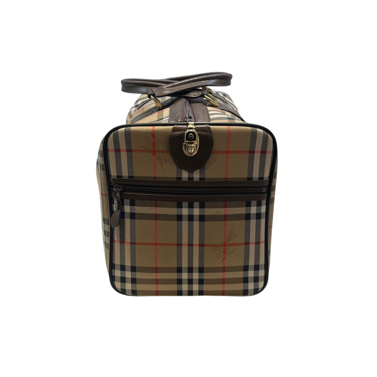 BURBERRY チェックボストンバッグ 古着・中古-5枚目のアイテム画像