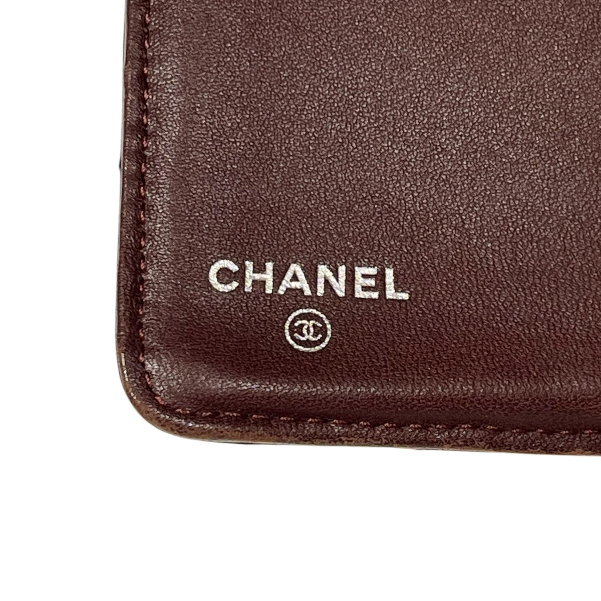 CHANEL(シャネル) マトラッセ ココマーク 2つ折り長財布 ラムスキン