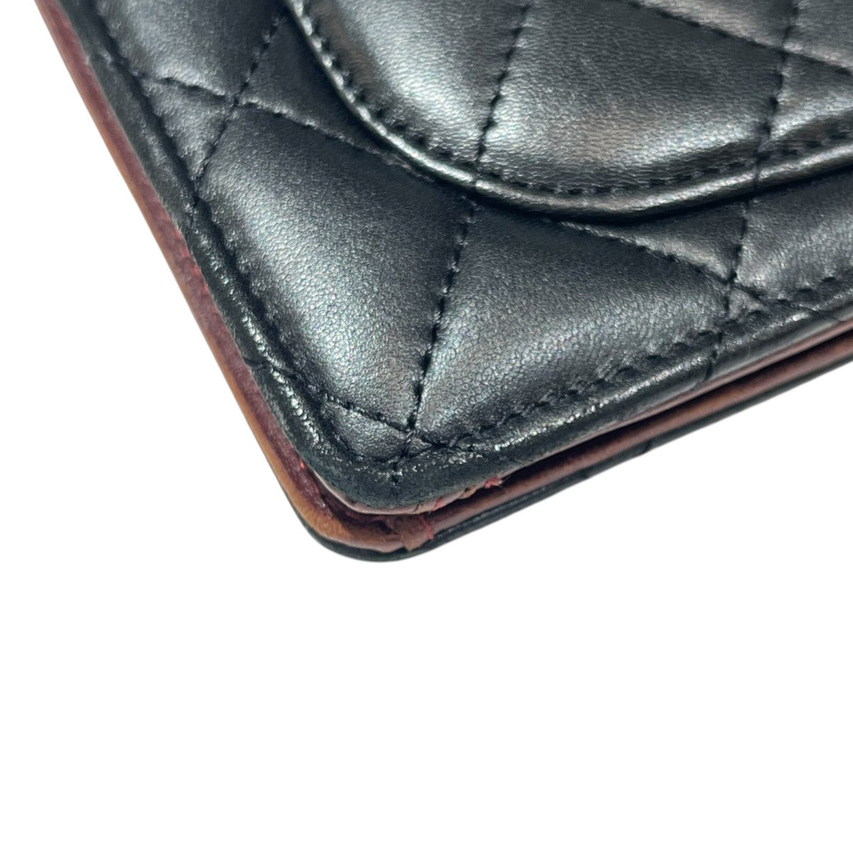 CHANEL マトラッセ ココマーク 2つ折り長財布 ラムスキン 古着・中古-9枚目のアイテム画像