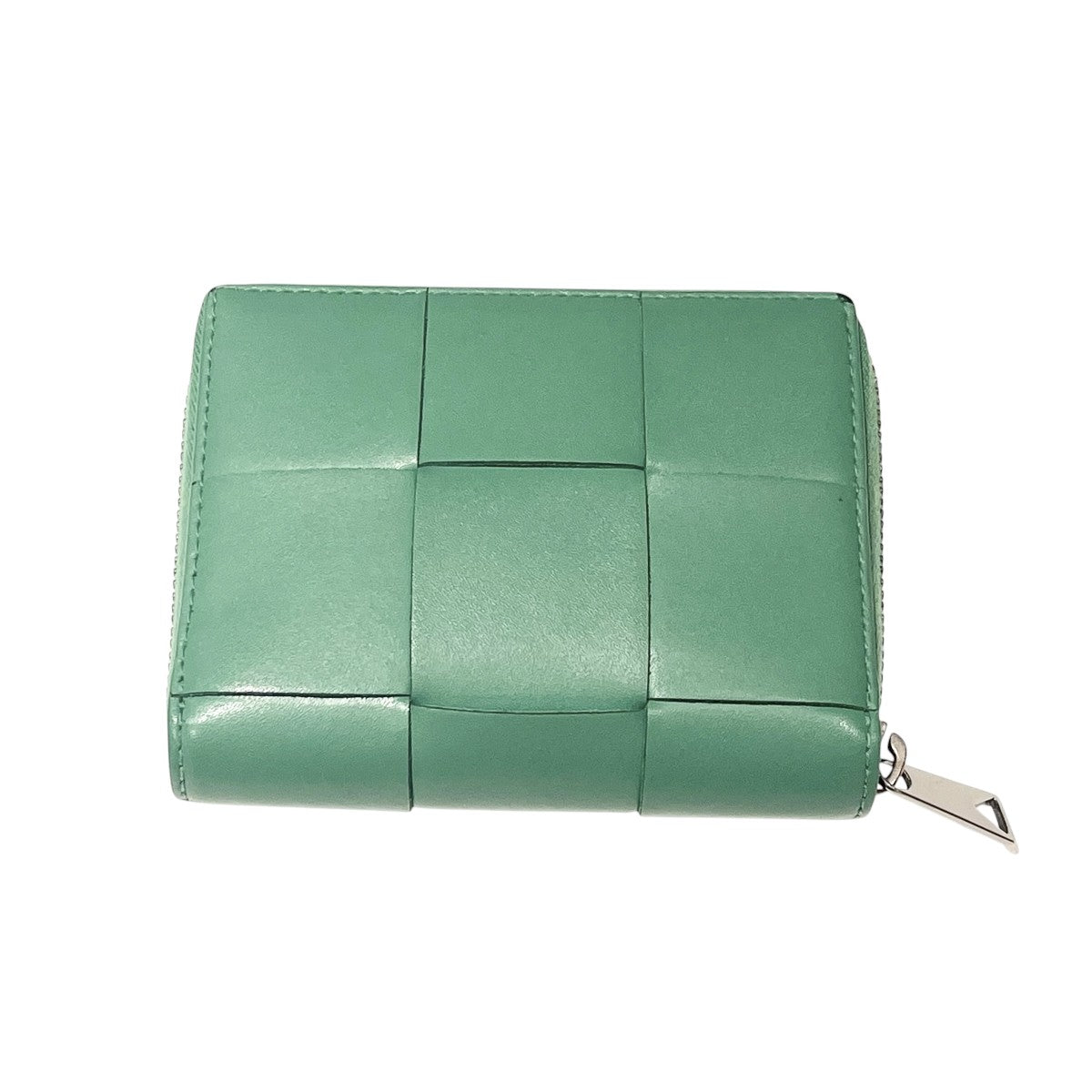 BOTTEGA VENETA マキシイントレチャート カセット ラウンドジップ レザーウォレット 2つ折り 財布 古着・中古-1枚目のアイテム画像