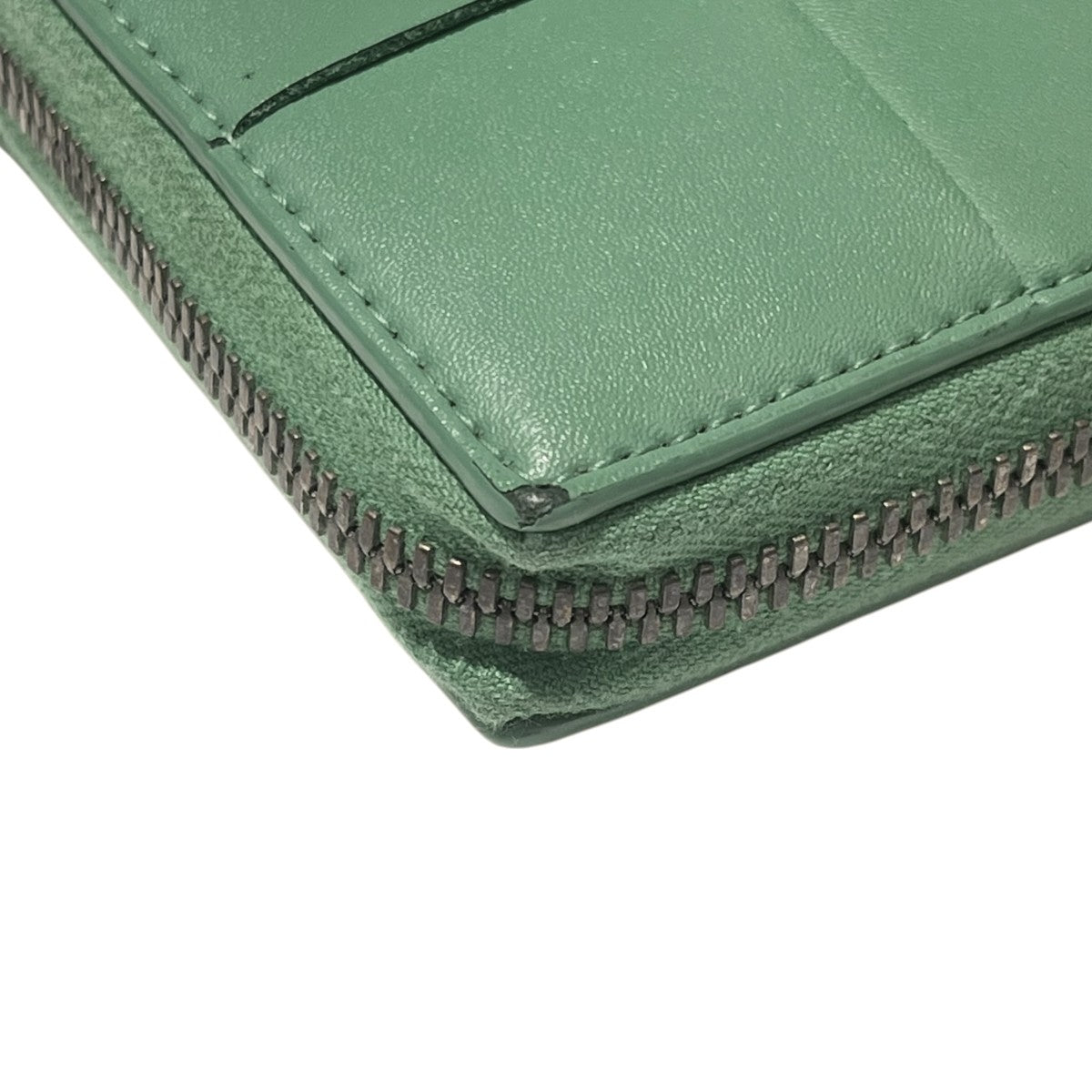 BOTTEGA VENETA マキシイントレチャート カセット ラウンドジップ レザーウォレット 2つ折り 財布 古着・中古-5枚目のアイテム画像