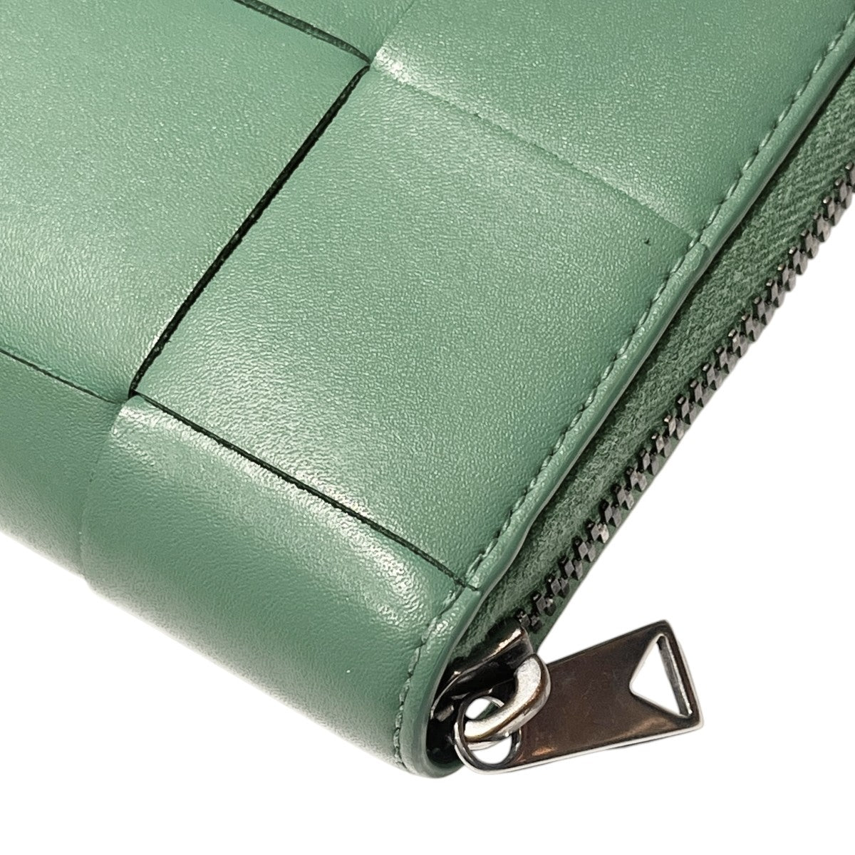 BOTTEGA VENETA マキシイントレチャート カセット ラウンドジップ レザーウォレット 2つ折り 財布 古着・中古-6枚目のアイテム画像