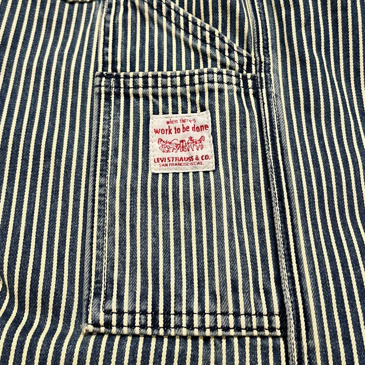 WORKWEAR 568 ジーンズ ルーズストレート カーペンターストライプワークパンツ55849-0058