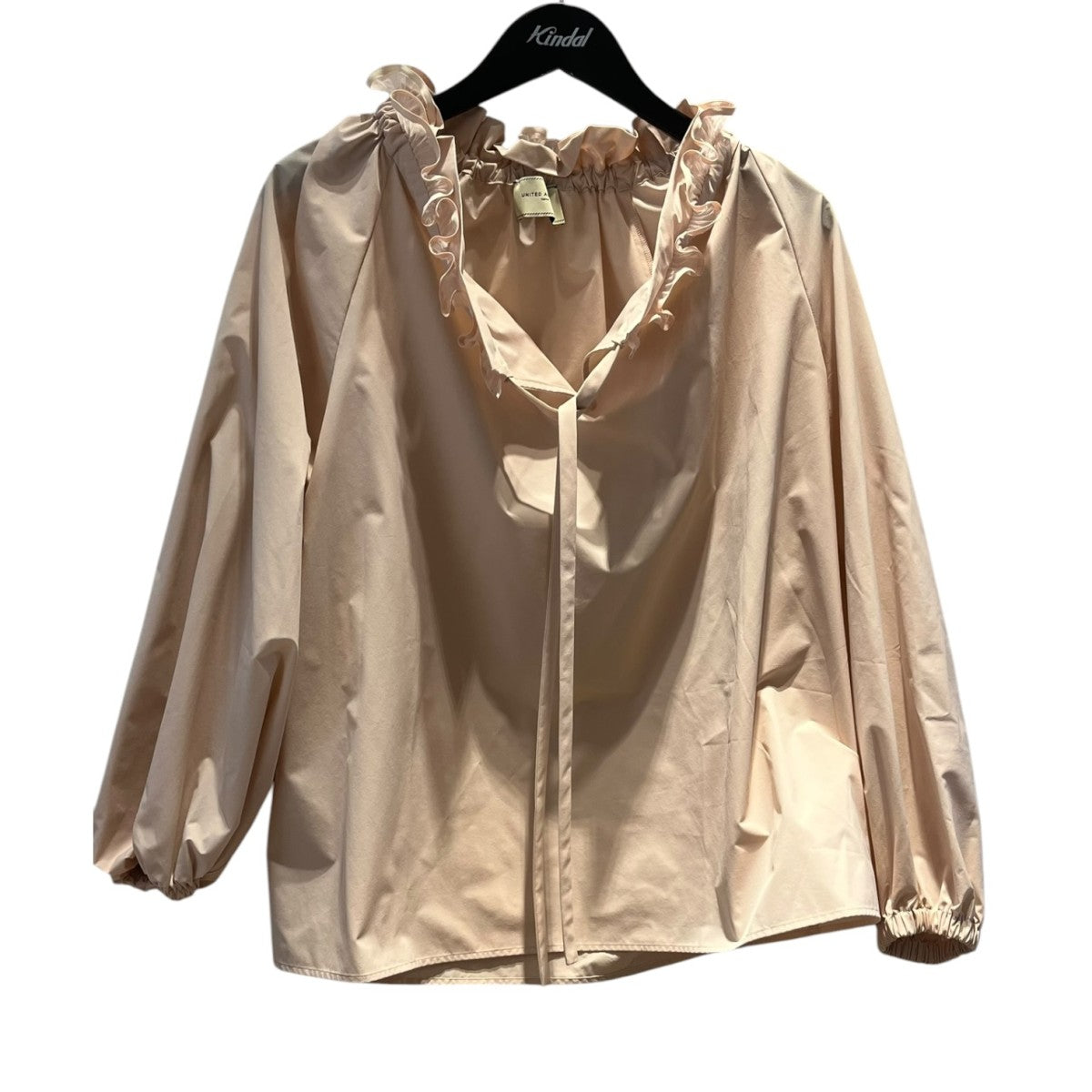 UNITED ARROWS オーガンジーフリルリボンブラウス長袖ブラウス1521-199-1459 古着・中古-1枚目のアイテム画像