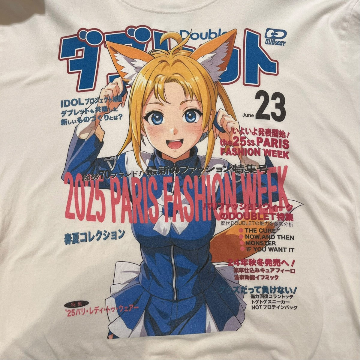ANIME PRINT T-SHIRTプリントTシャツ25SS33CS370