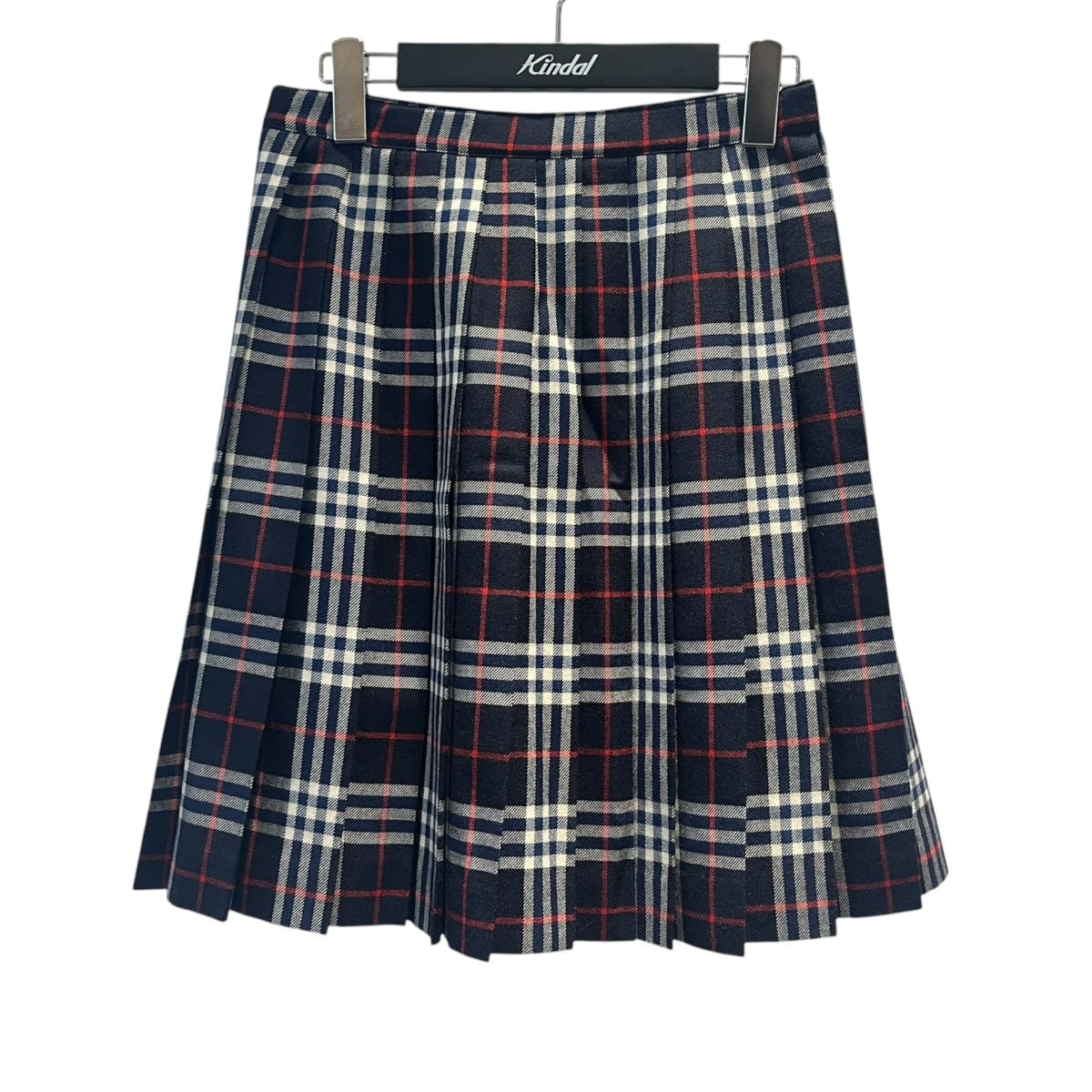 BURBERRY ネイビースカート 古着・中古-1枚目のアイテム画像