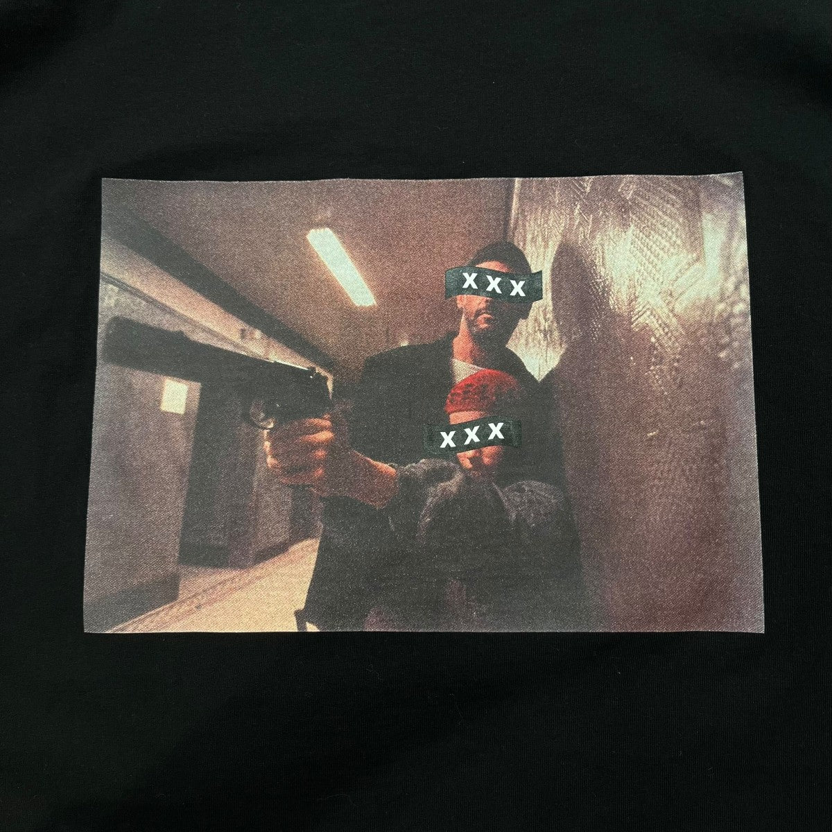 映画「レオン」バックプリント・胸刺繍半袖Tシャツ
