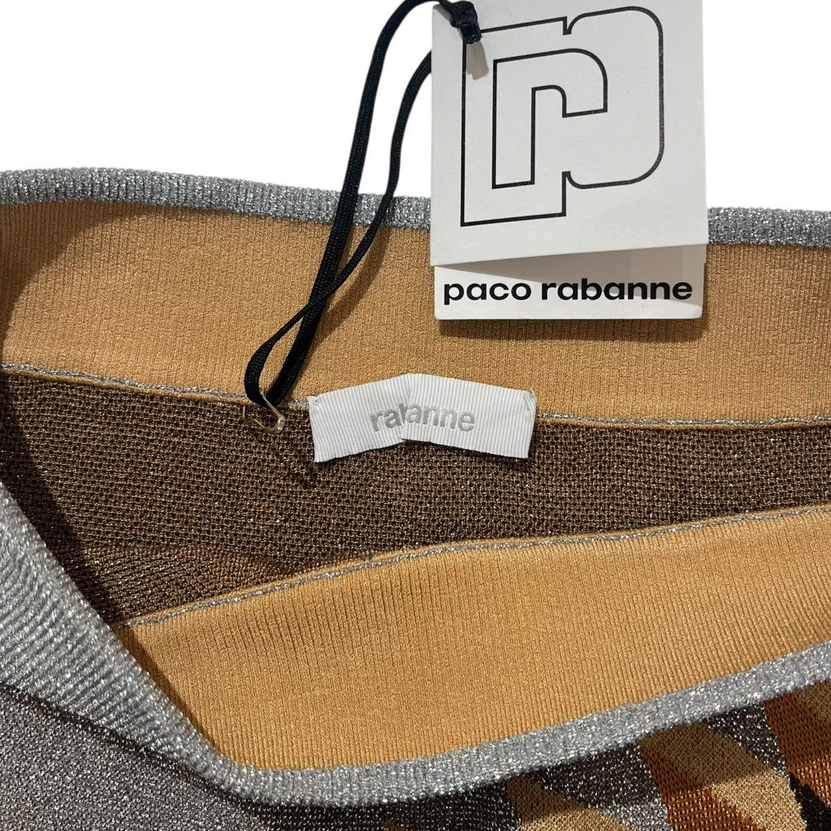 PACO RABANNE ニットスカート24HMJU011ML0302 古着・中古-3枚目のアイテム画像