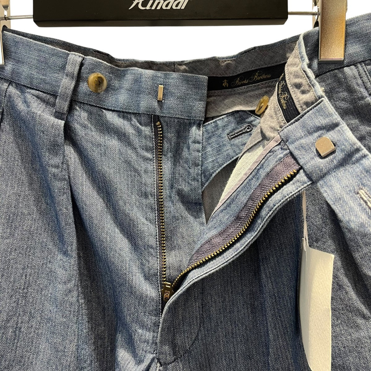 BROOKS BROTHERS×NEAT デニムタックショートパンツ19-27-5540-75 古着・中古-3枚目のアイテム画像