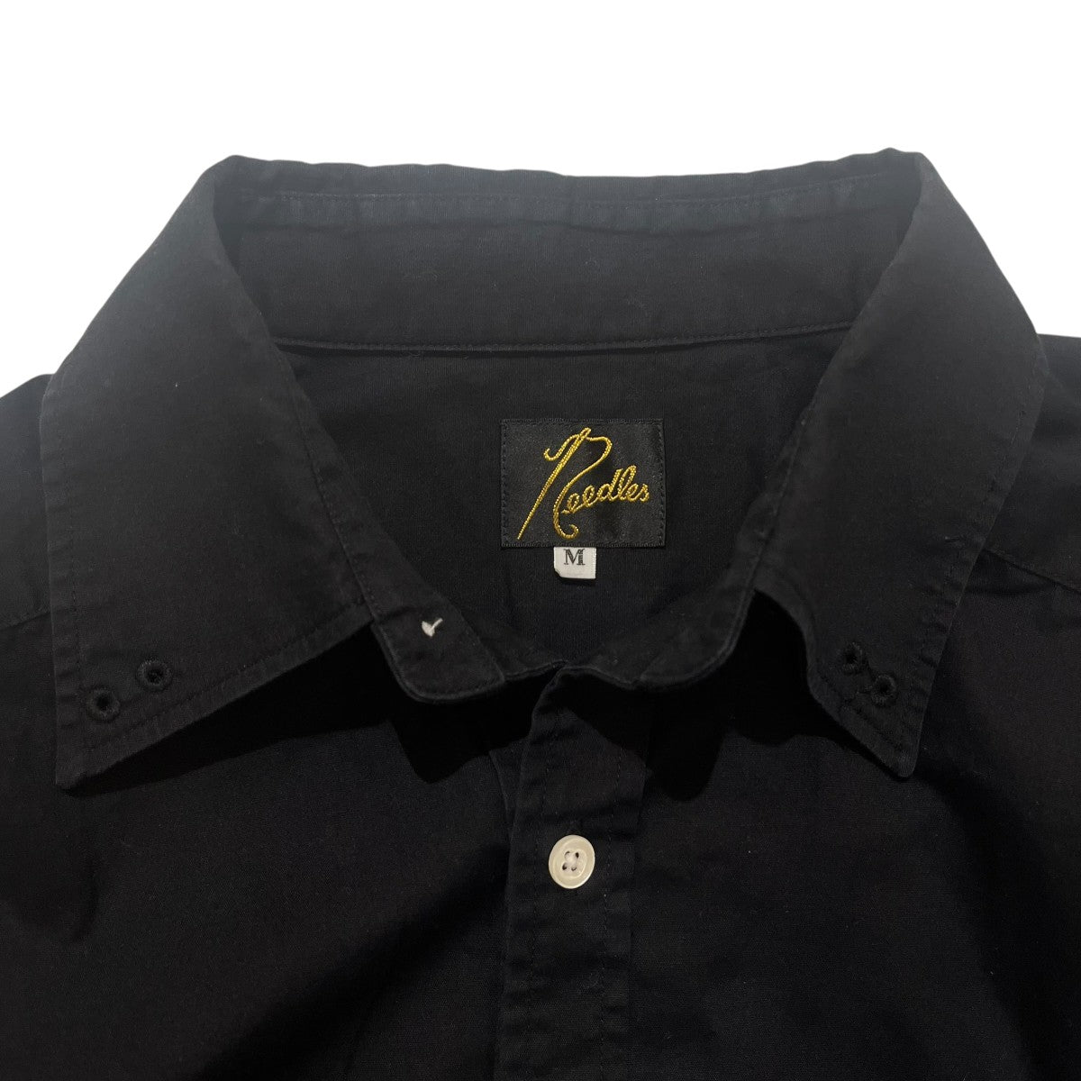 Needles Pinhole Regular Collar EDW Shirt無地長袖シャツLQ205 古着・中古-4枚目のアイテム画像