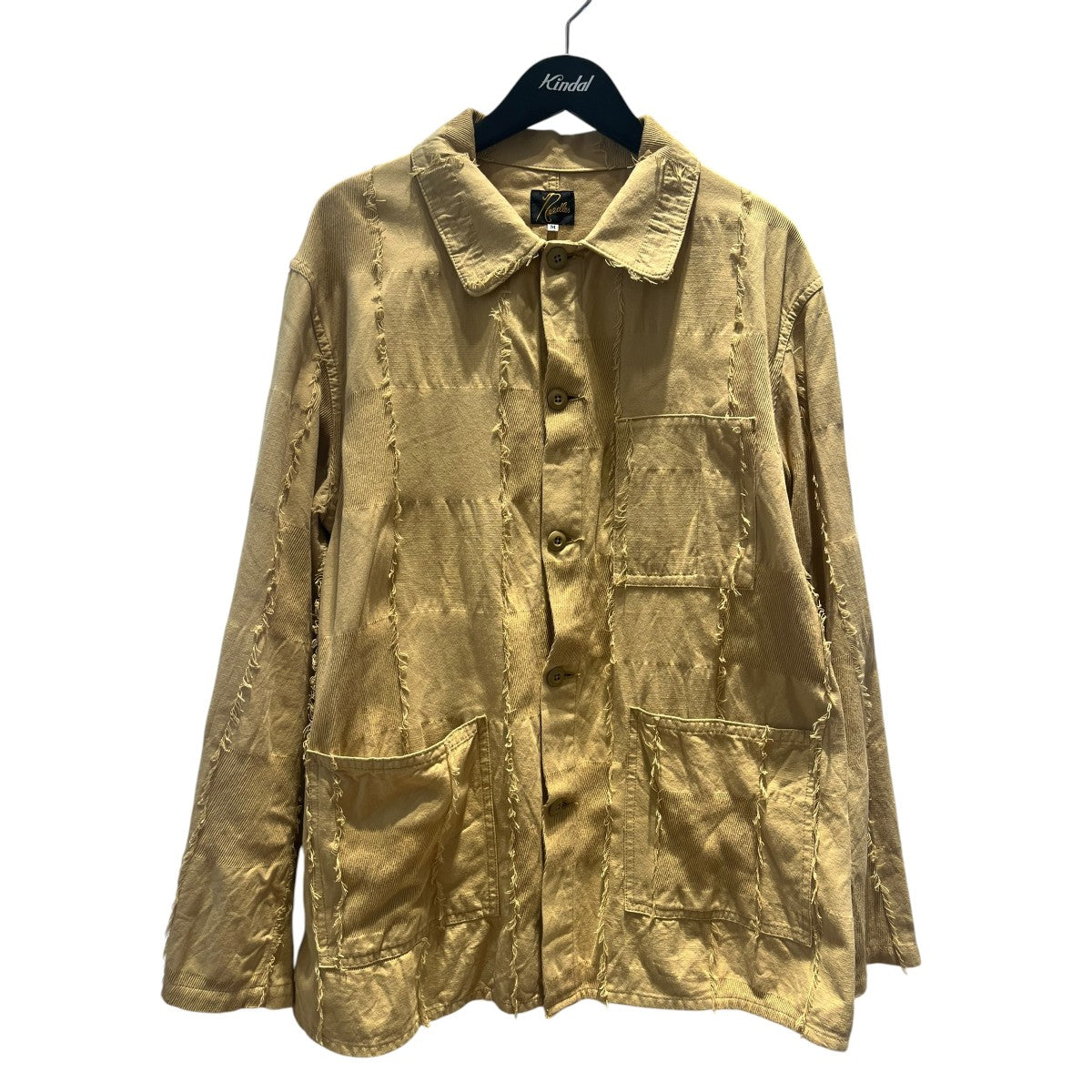 Needles ジャケットQV188 D.N. Coverall Ripstop Cut Jacquard 古着・中古-1枚目のアイテム画像