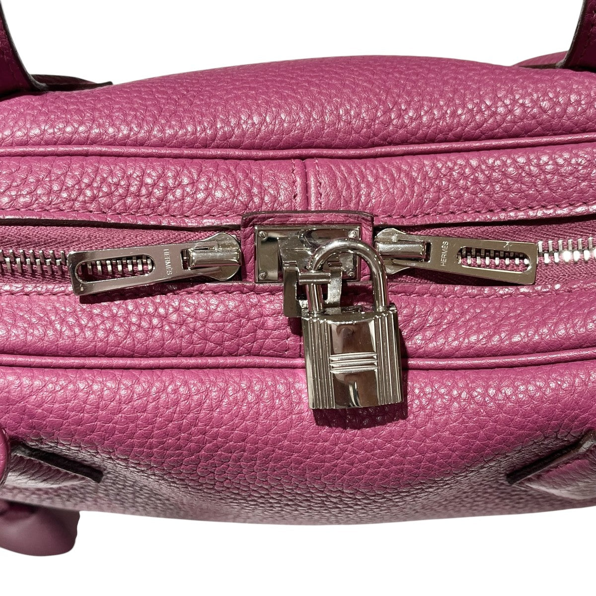HERMES ヴィクトリア エラン38 トリヨンクレマンス トスカ □O刻印 ショルダーバッグ 古着・中古-6枚目のアイテム画像