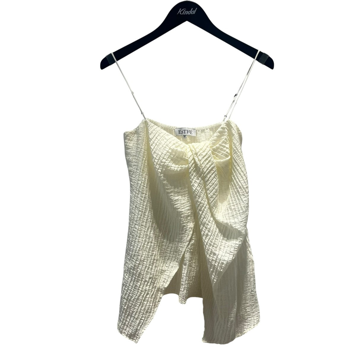 26SSTwist Front Pleated Cami Top無地ブラウス26051910000020