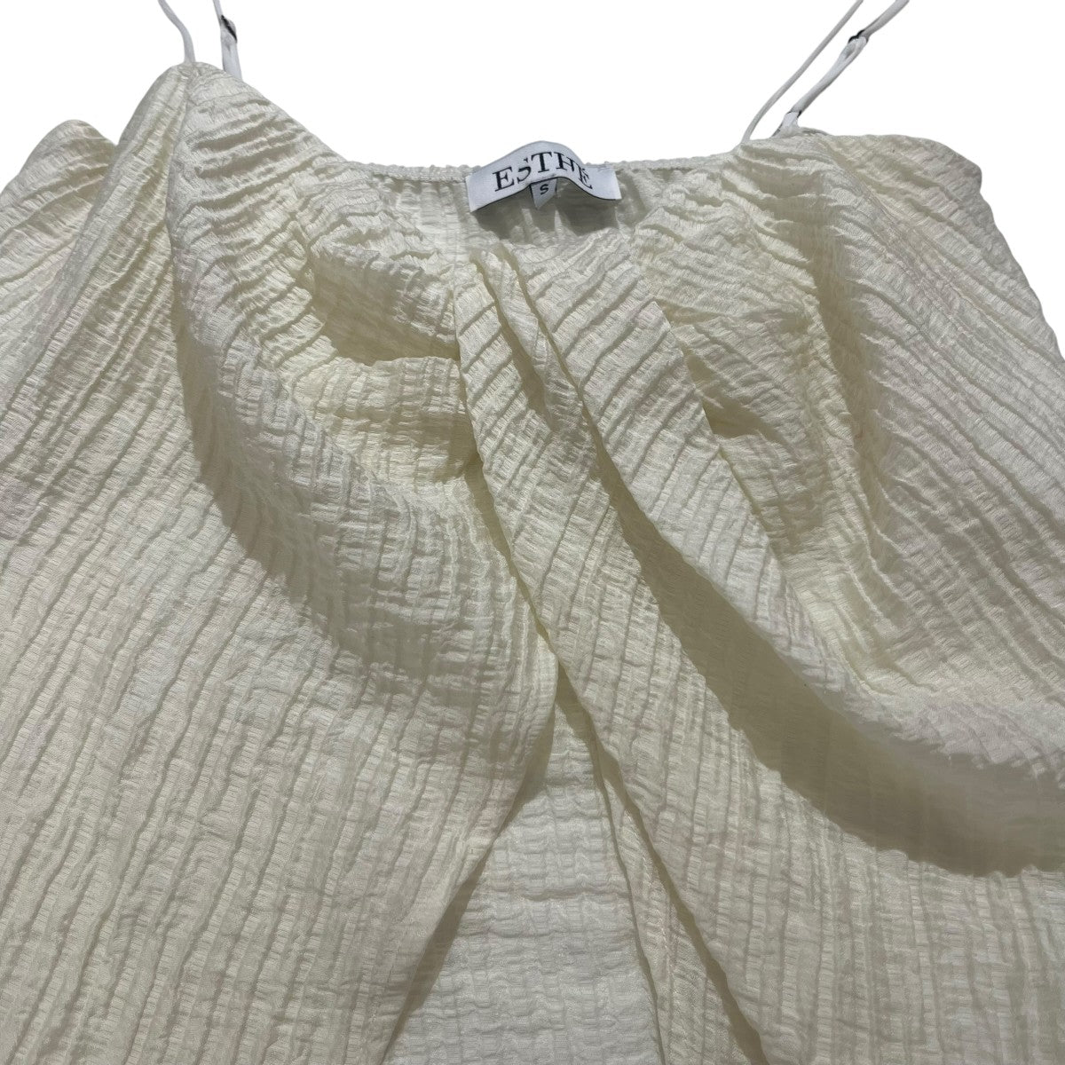26SSTwist Front Pleated Cami Top無地ブラウス26051910000020