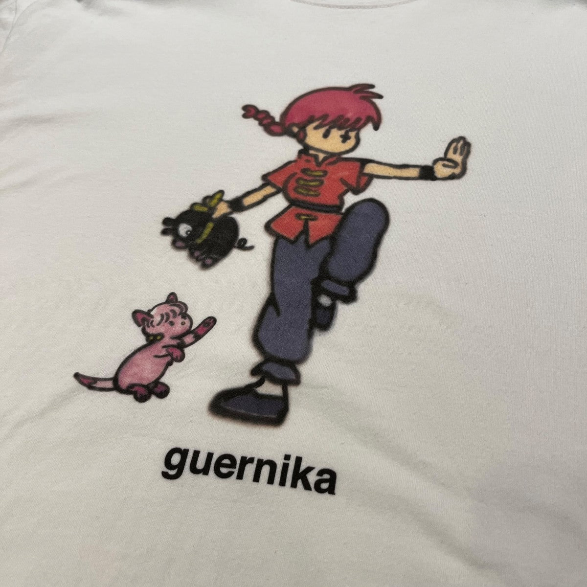 らんまフロントキャラクタープリント半袖Tシャツ