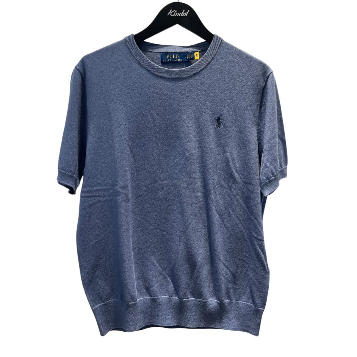 POLO RALPH LAUREN ポニー刺繍半袖クルーネックニット 古着・中古-1枚目のアイテム画像