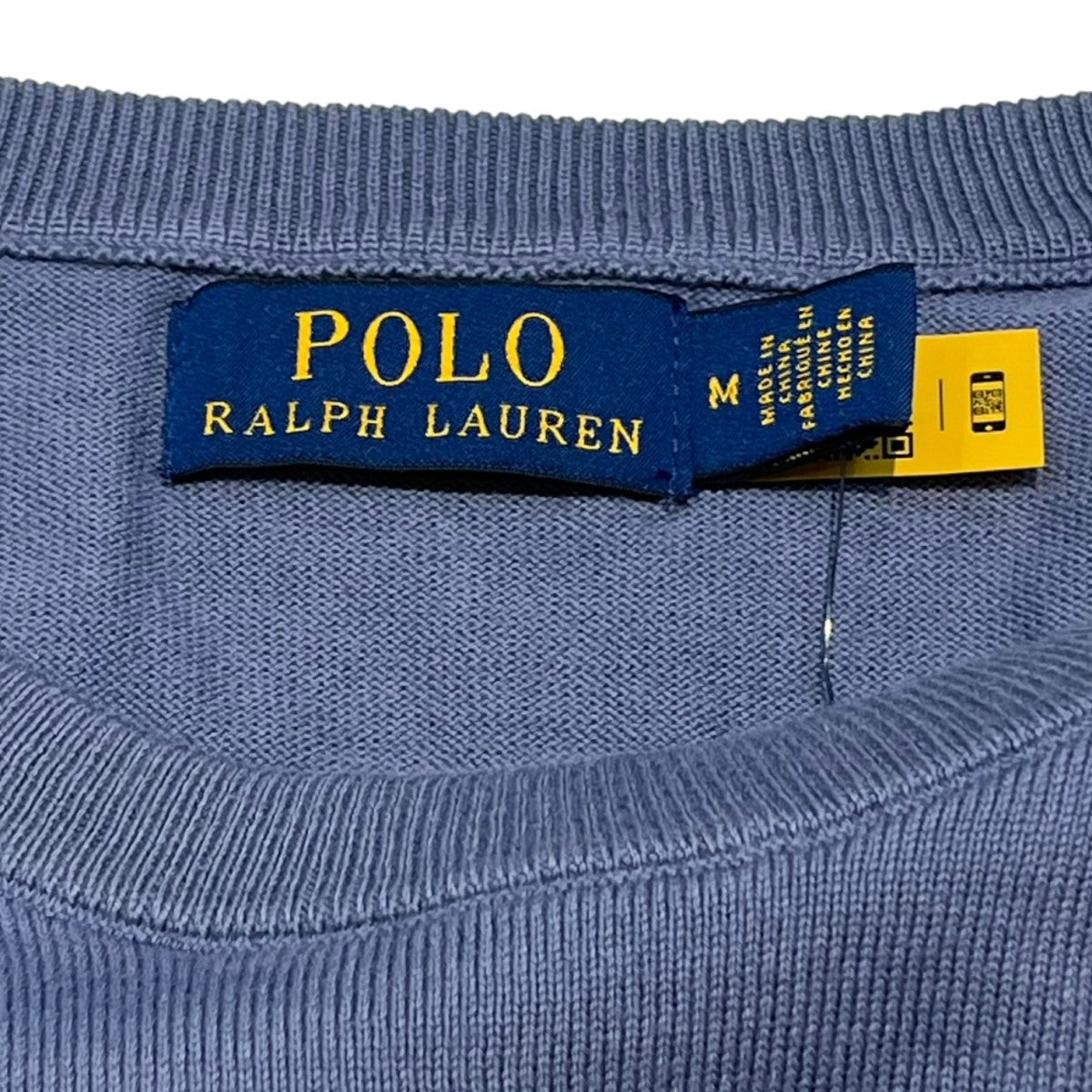 POLO RALPH LAUREN ポニー刺繍半袖クルーネックニット 古着・中古-4枚目のアイテム画像