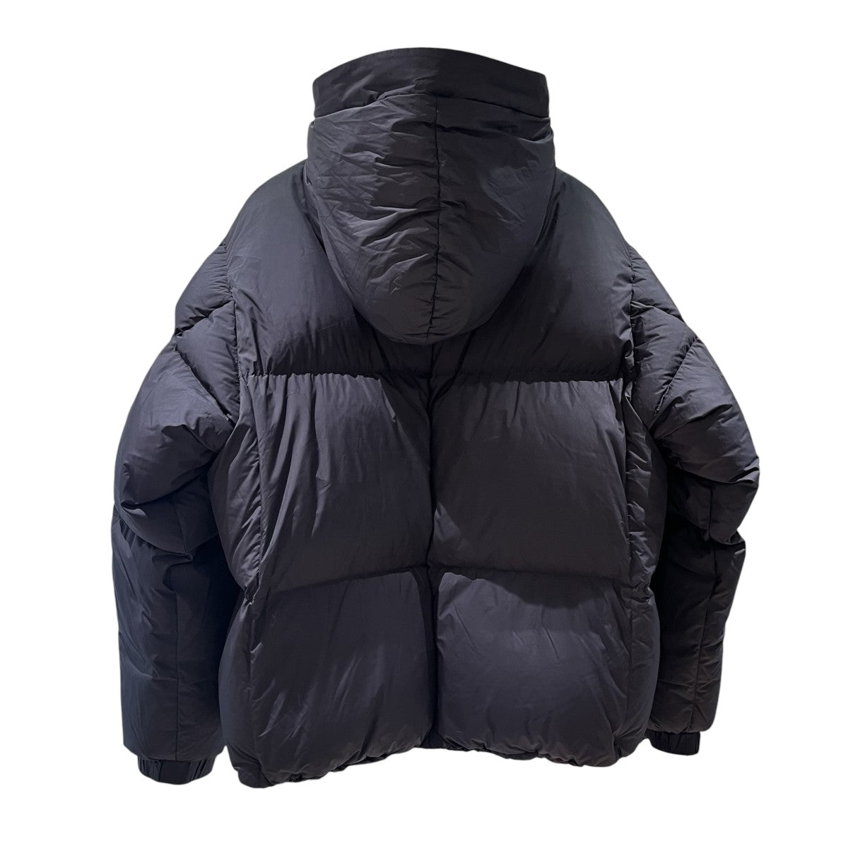 19AW Leather Trim Hooded Puffer Jacket レザートリム パファー ダウンジャケット HHB40W