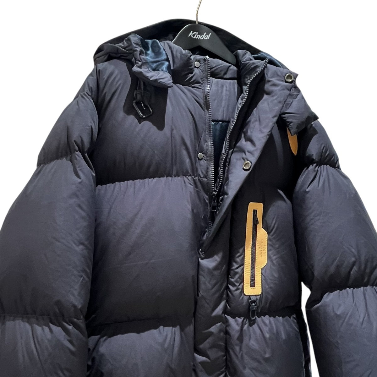 19AW Leather Trim Hooded Puffer Jacket レザートリム パファー ダウンジャケット HHB40W