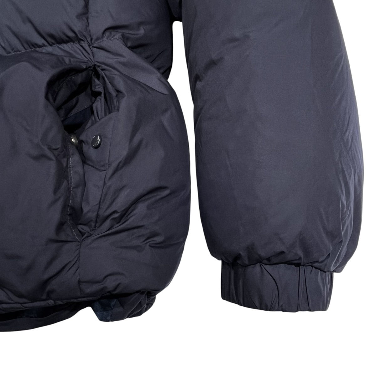 19AW Leather Trim Hooded Puffer Jacket レザートリム パファー ダウンジャケット HHB40W