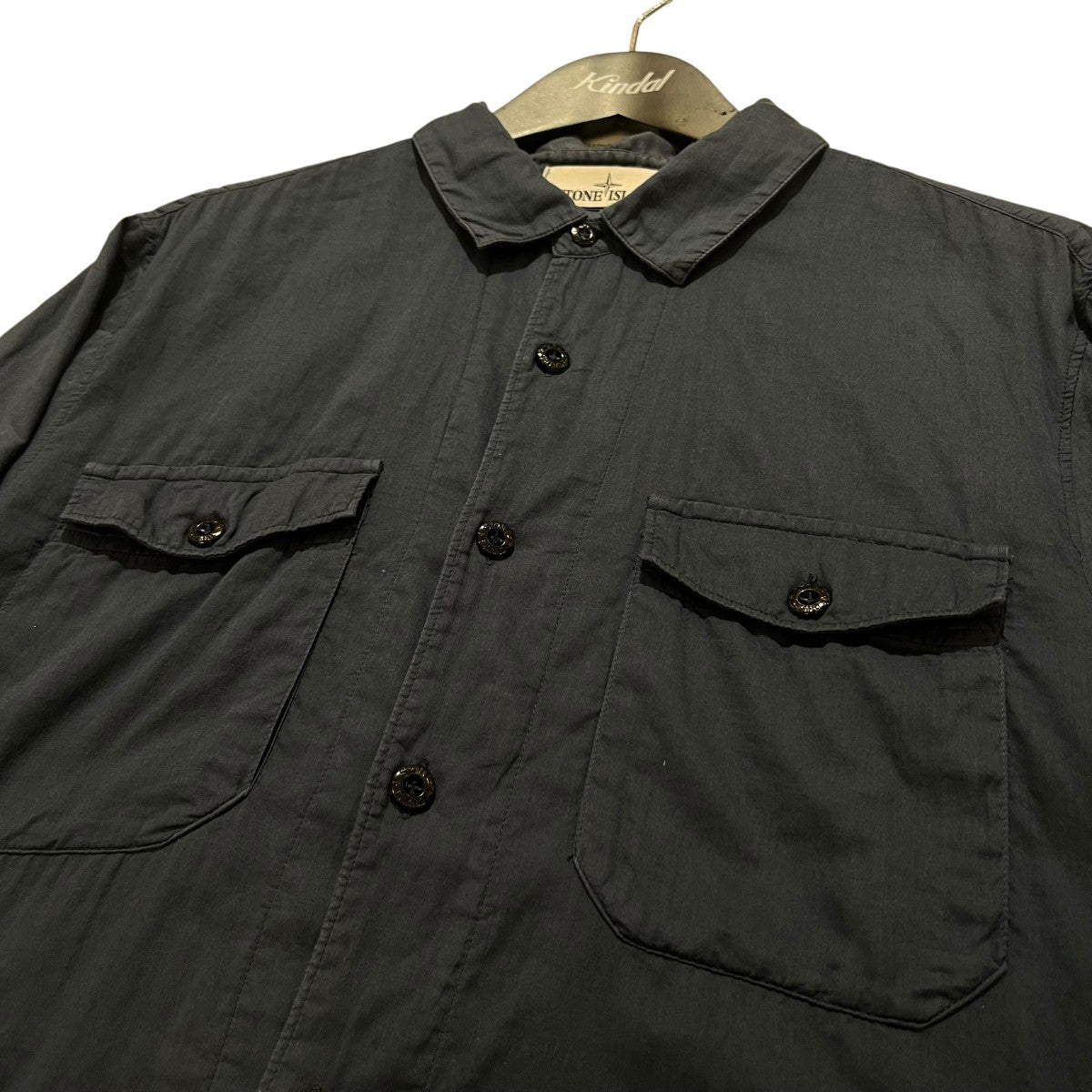 STONE ISLAND フラップポケット長袖ワークシャツ721512015 古着・中古-3枚目のアイテム画像