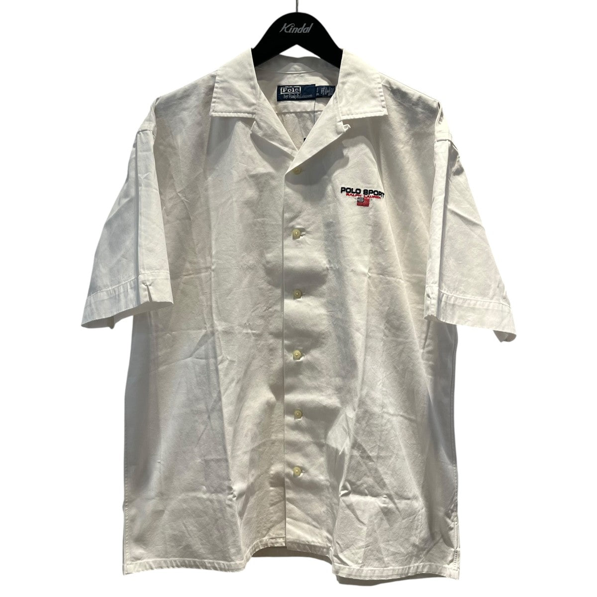 POLO RALPH LAUREN POLO SPORT ロゴ刺繍半袖開襟シャツ 古着・中古-1枚目のアイテム画像
