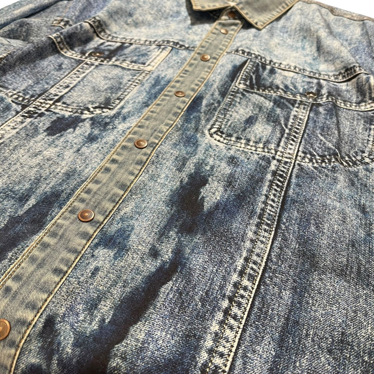 デニム転写長袖シャツA06358