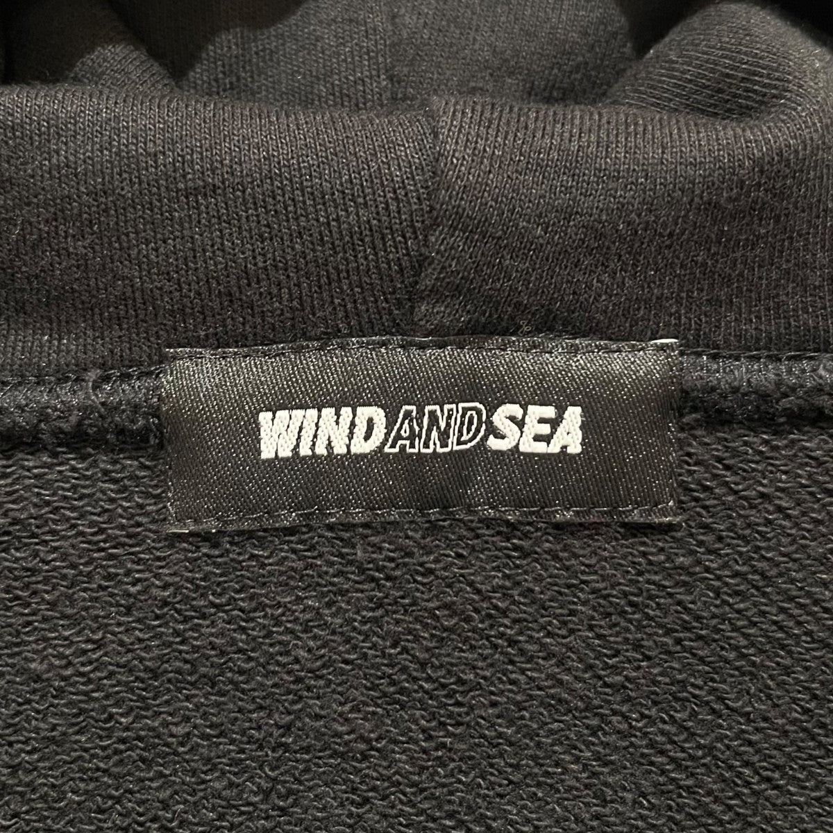 WIND AND SEA ロゴ刺繍ジップパーカーWDS-0-SWT-24-Q3-CS-06 古着・中古-4枚目のアイテム画像