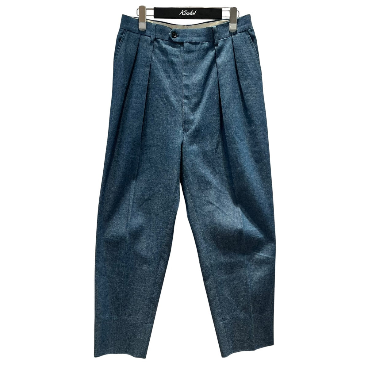 SHUTTLE DENIM 2-TUCK WIDE TAPERED SLACKSデニムパンツ