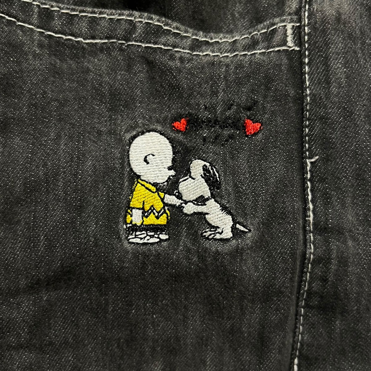 スヌーピーイージーワイドパンツ
