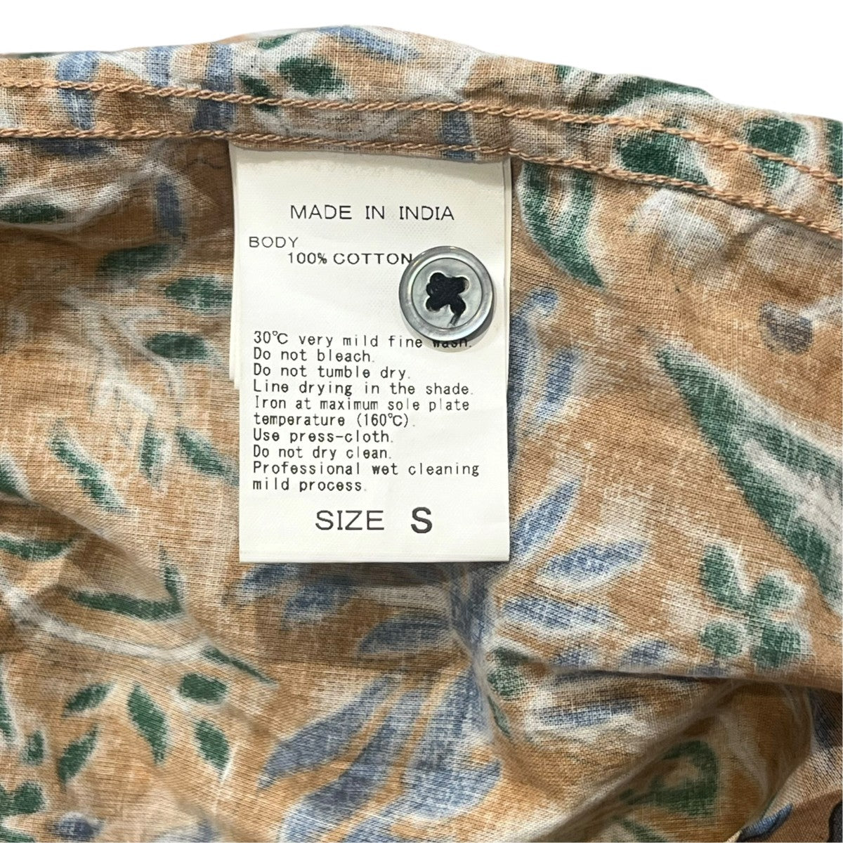 INDIAN FABRIC PATTERN S／S SHIRTS半袖柄シャツGPG-16070