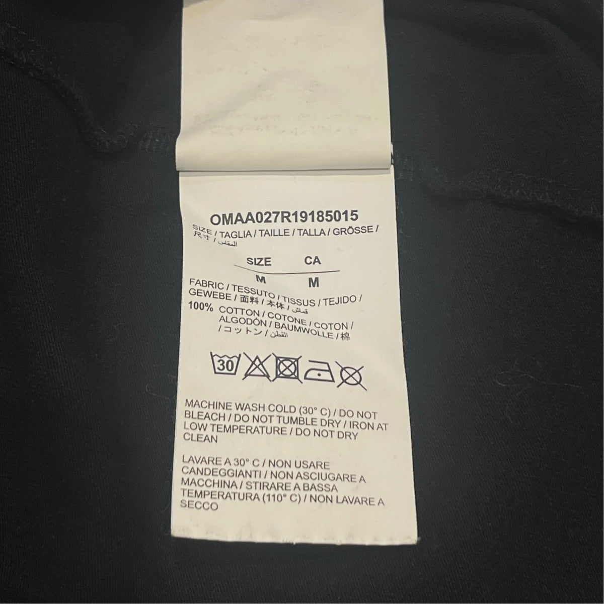 バックプリント半袖TシャツOMAA027R19185015