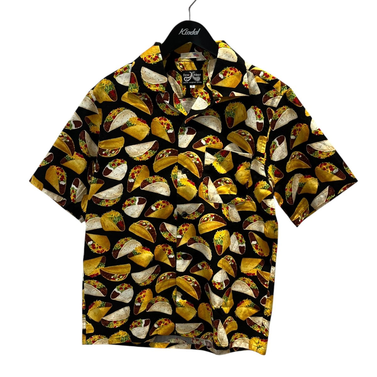 DRESS HIPPY タコスタコス総柄オープンカラーシャツTACOS USA S/S 古着・中古-1枚目のアイテム画像