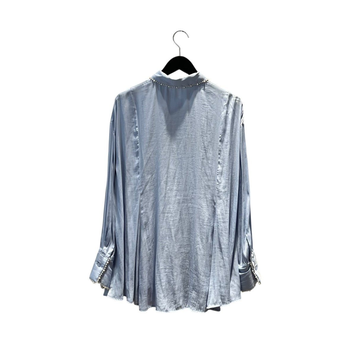 COCODEAL 25AW パールモチーフペプラムシャツ75718411 75718411 ブルー