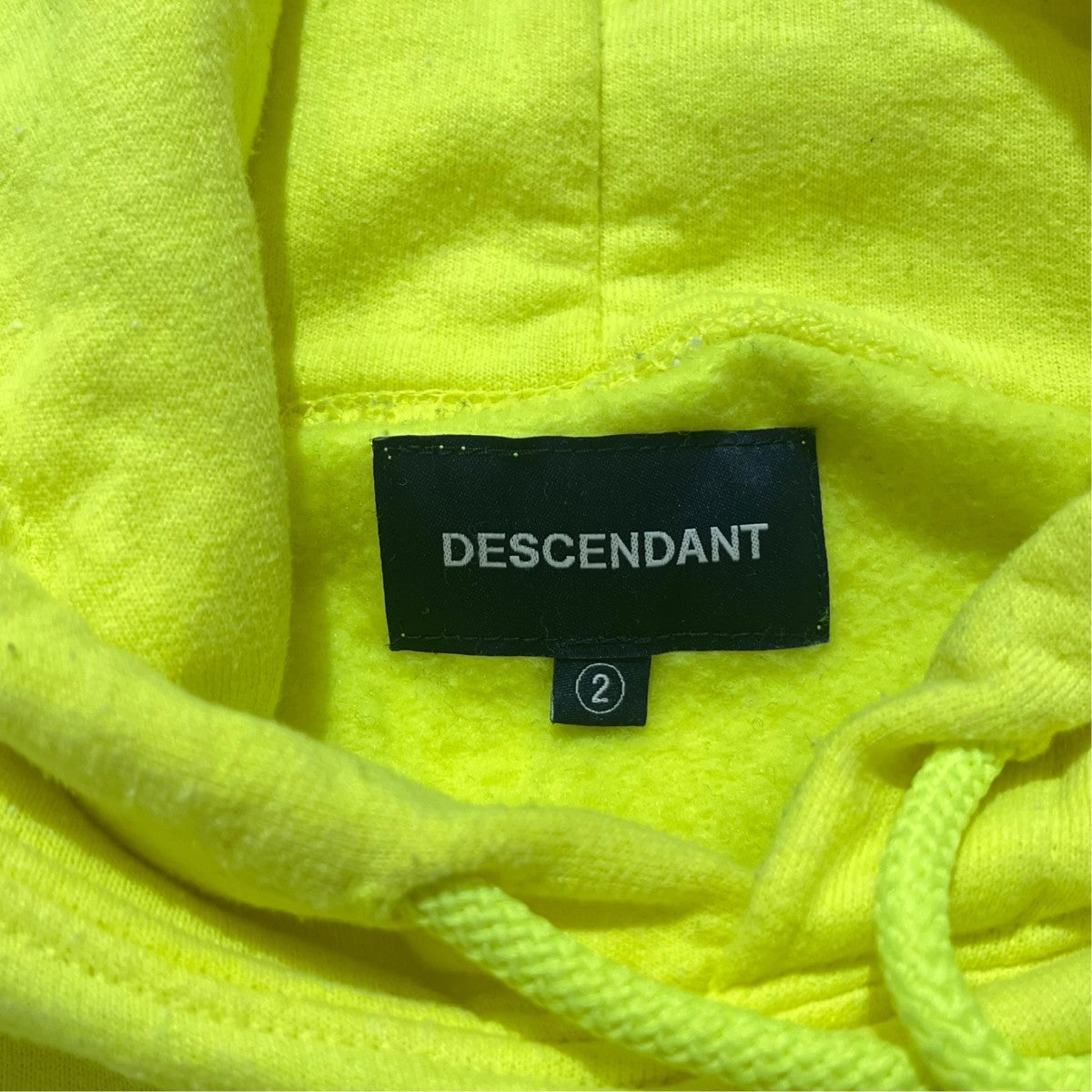 DESCENDANT 裏起毛 ロゴプリントフーディ 古着・中古-6枚目のアイテム画像
