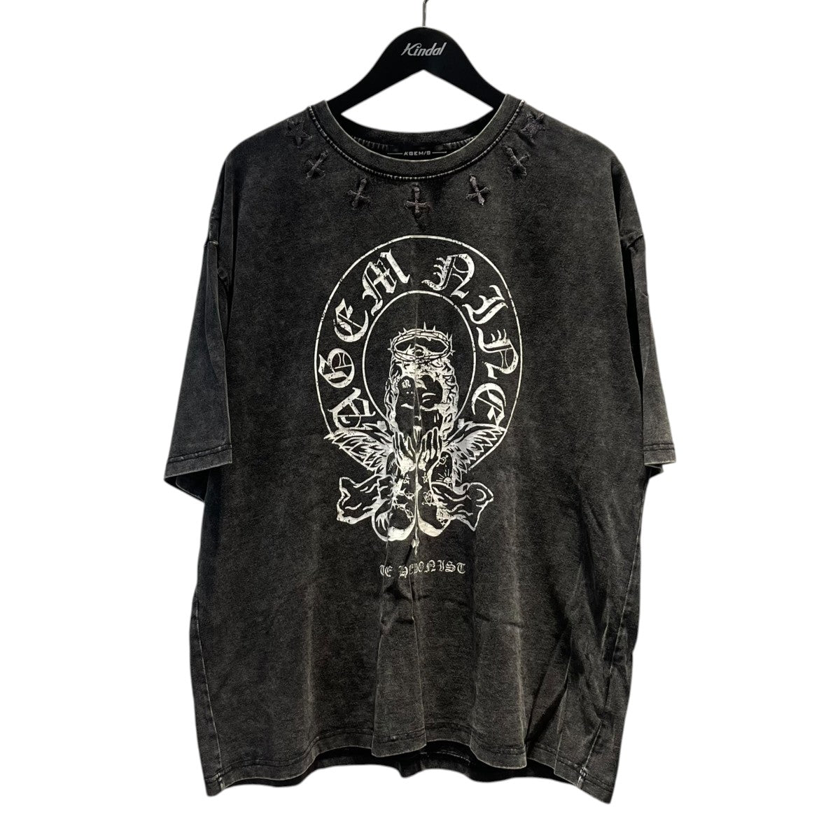 A’GEM／9 ピグメント加工TシャツAGN24-A01 古着・中古-1枚目のアイテム画像