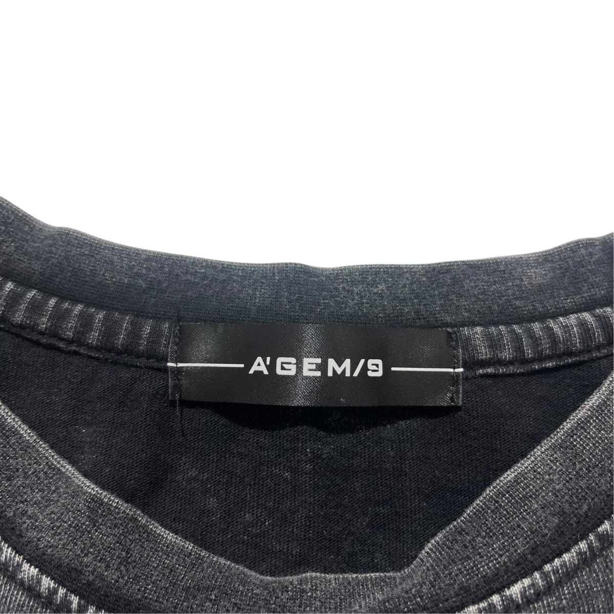 A’GEM／9 ピグメント加工TシャツAGN24-A01 古着・中古-4枚目のアイテム画像