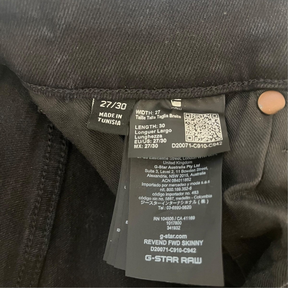 Revend FWD Skinny JeansデニムパンツD20071-C910-C942