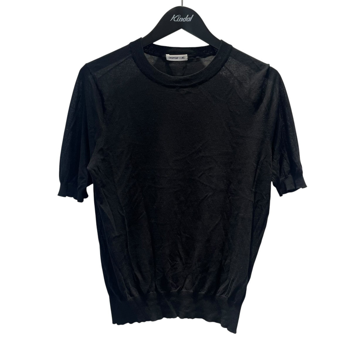 EVERYDAY I LIKE． 半袖ニット23080500828010 Sheer 古着・中古-1枚目のアイテム画像