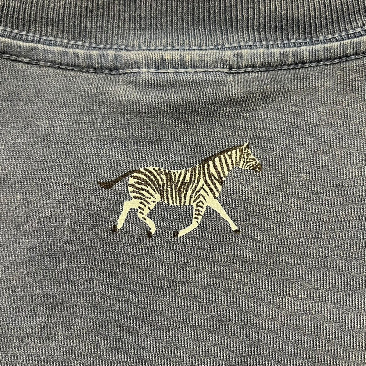 J．L．W．　シマウマプリントヴィンテージ加工半袖Tシャツ25070500413010