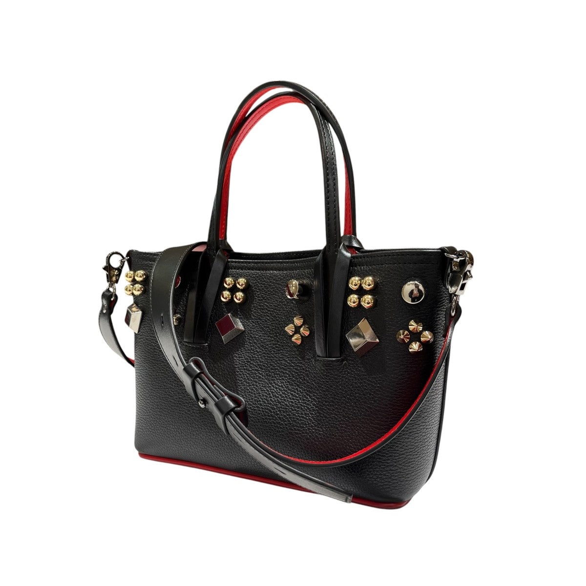 Christian Louboutin CABATA カバタ スタッズ ミニ2WAYトートバッグ 古着・中古-2枚目のアイテム画像