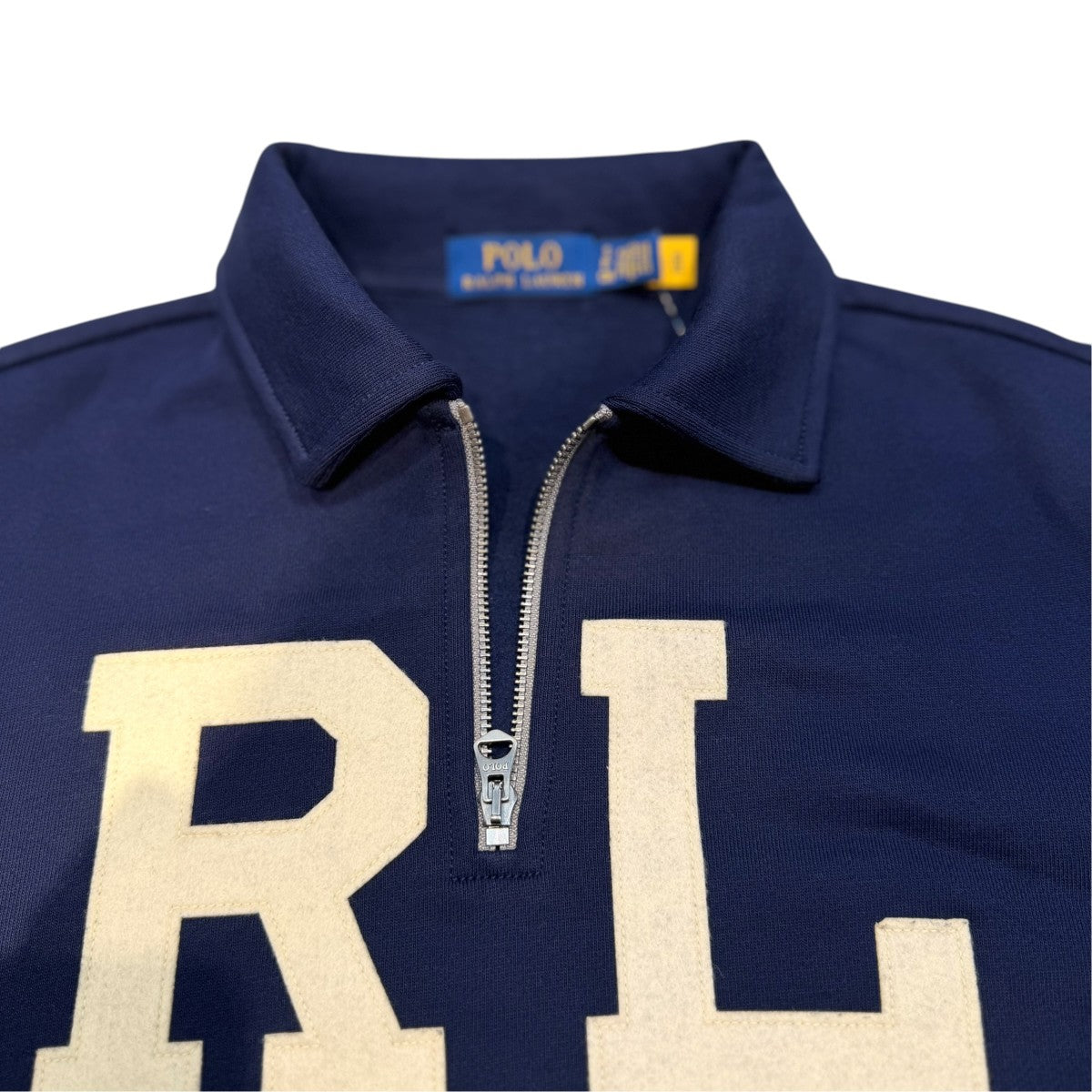 POLO RALPH LAUREN RLフロッキーロゴ 裏起毛ハーフジップスウェット 古着・中古-4枚目のアイテム画像