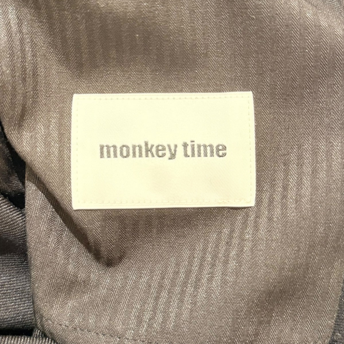 MONKEY TIME パンツ8314-1-442159 TWﾂｲﾙ ｶｰﾌﾞ 古着・中古-5枚目のアイテム画像