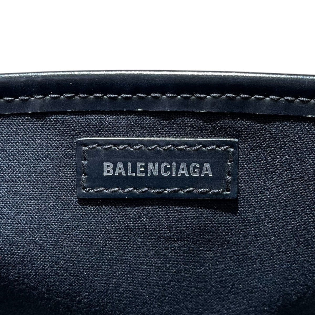 BALENCIAGA ネイビーカバスXS ロゴプリント 2WAYバッグ ハンドバッグ 390346 古着・中古-10枚目のアイテム画像