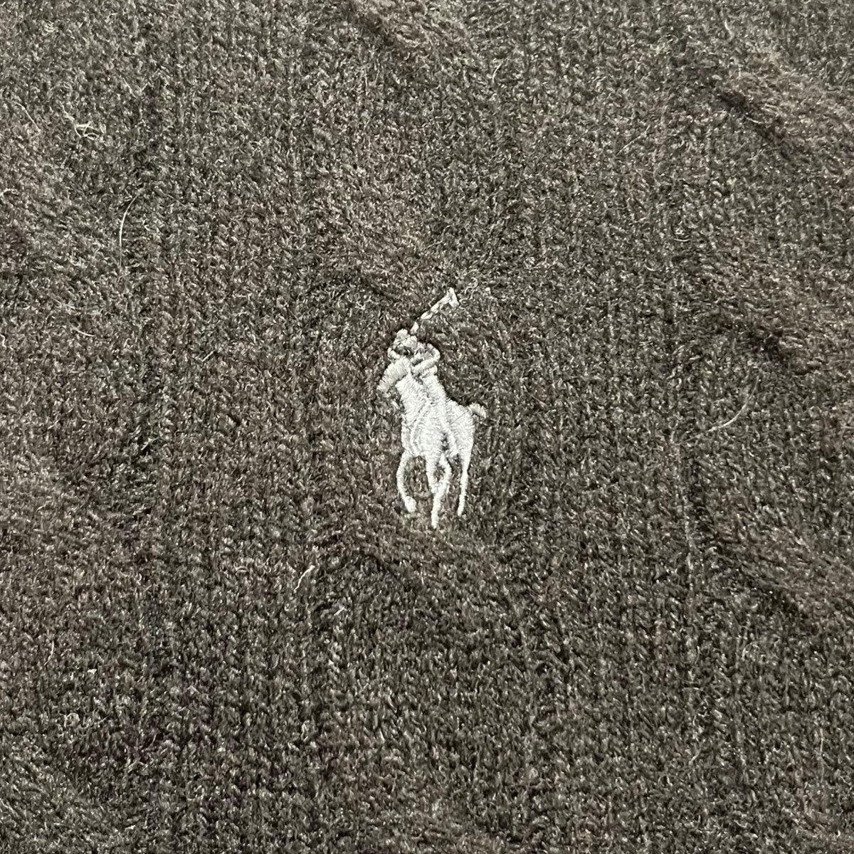 POLO RALPH LAUREN ハーフジップケーブルニット 古着・中古-5枚目のアイテム画像