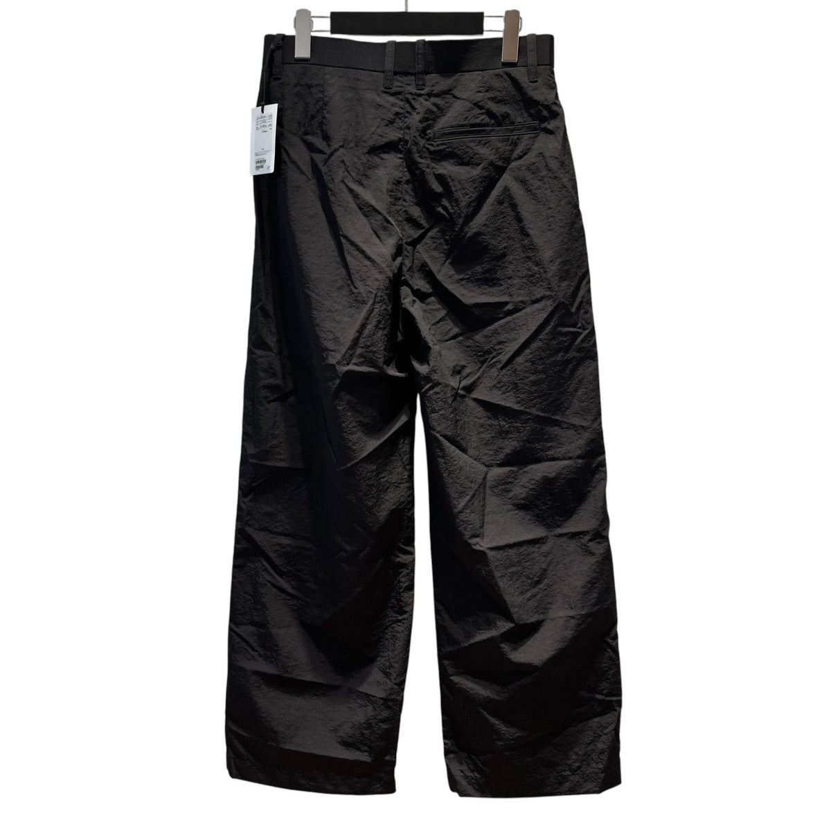 H BEAUTY＆YOUTH OLMETEXナイロンワイドスラックスパンツナイロンパンツ1214-1-779816 古着・中古-2枚目のアイテム画像