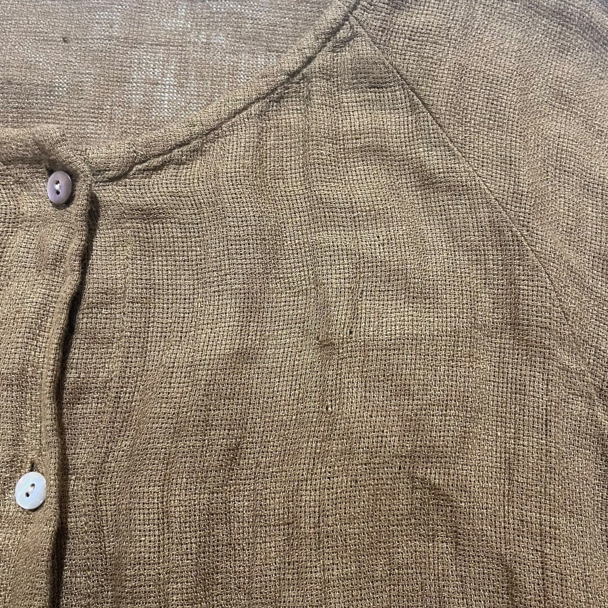 nest Robe 26SSLinen Panama Two-way Cocoon Dressリネンパナマ2wayコクーンドレス01262-1136 古着・中古-3枚目のアイテム画像