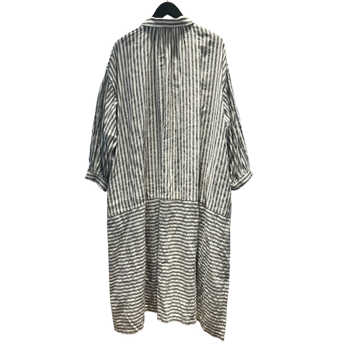 nest Robe 26SSストライプパフスリーブワンピース01262-1130 古着・中古-2枚目のアイテム画像