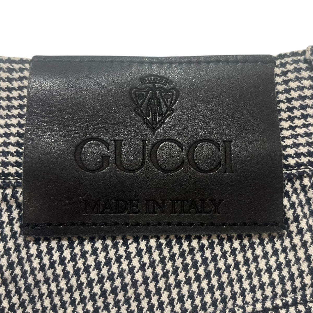 GUCCI ハウンドトゥースチェックチェックパンツ171641 古着・中古-5枚目のアイテム画像